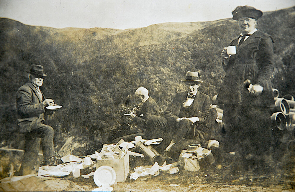 James and Margaret Anne Taylor Picnicing 
