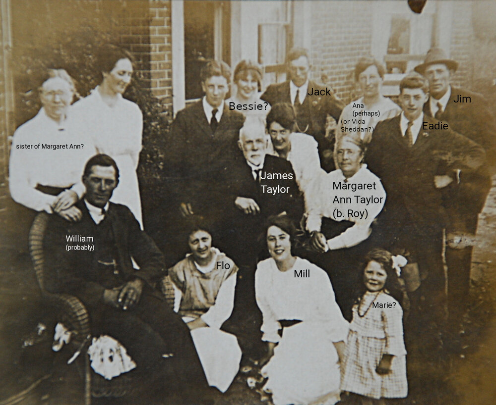 James Taylor Family with Names