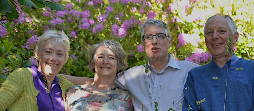 Mary Lou, Penny, John and Pete Wilson, 2014