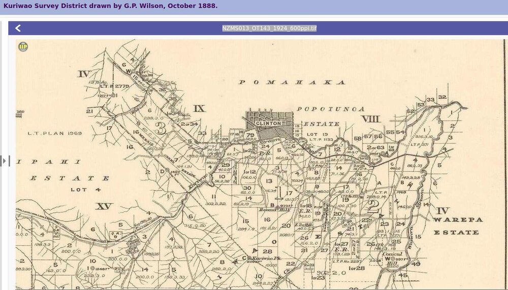 1888 Kuriwao Survey District