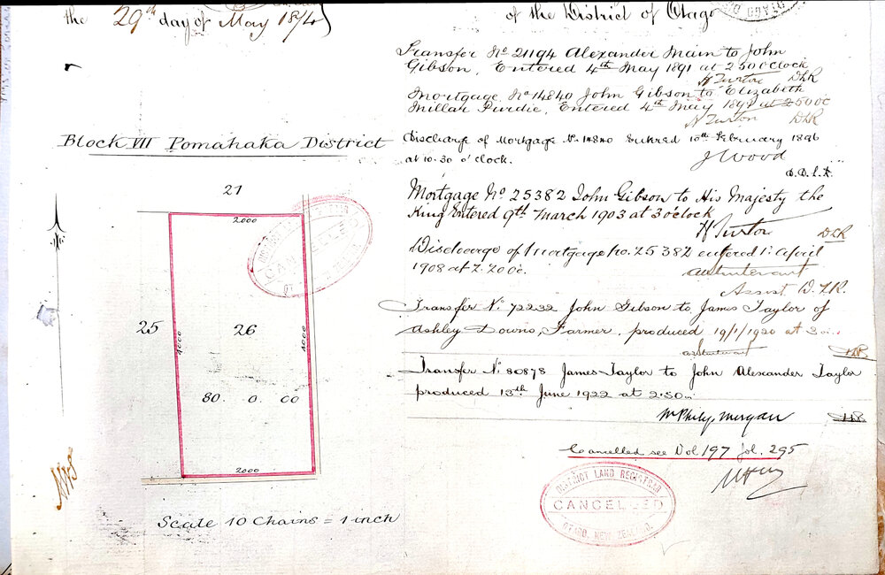 Blk VIII Pomahaka District