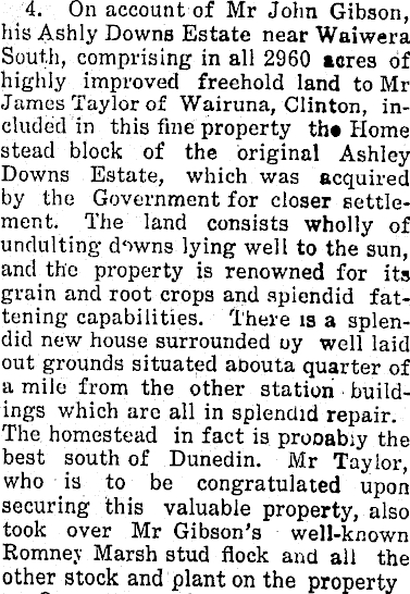Ashley Downs Land Sales, 1908