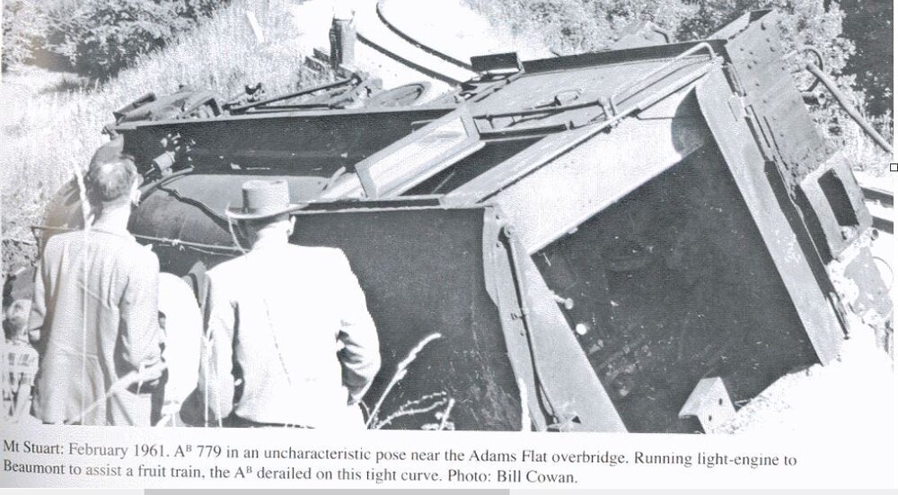 AB779 Derailment Febuary 1961