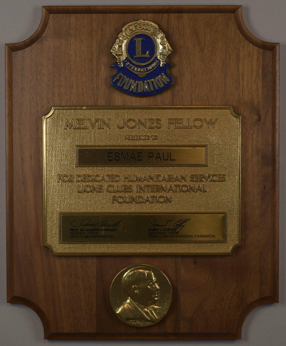 Esmae Paul Melvin Jones Award