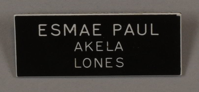 Esmae Paul Waitahuna Lone Cubs Name Badge