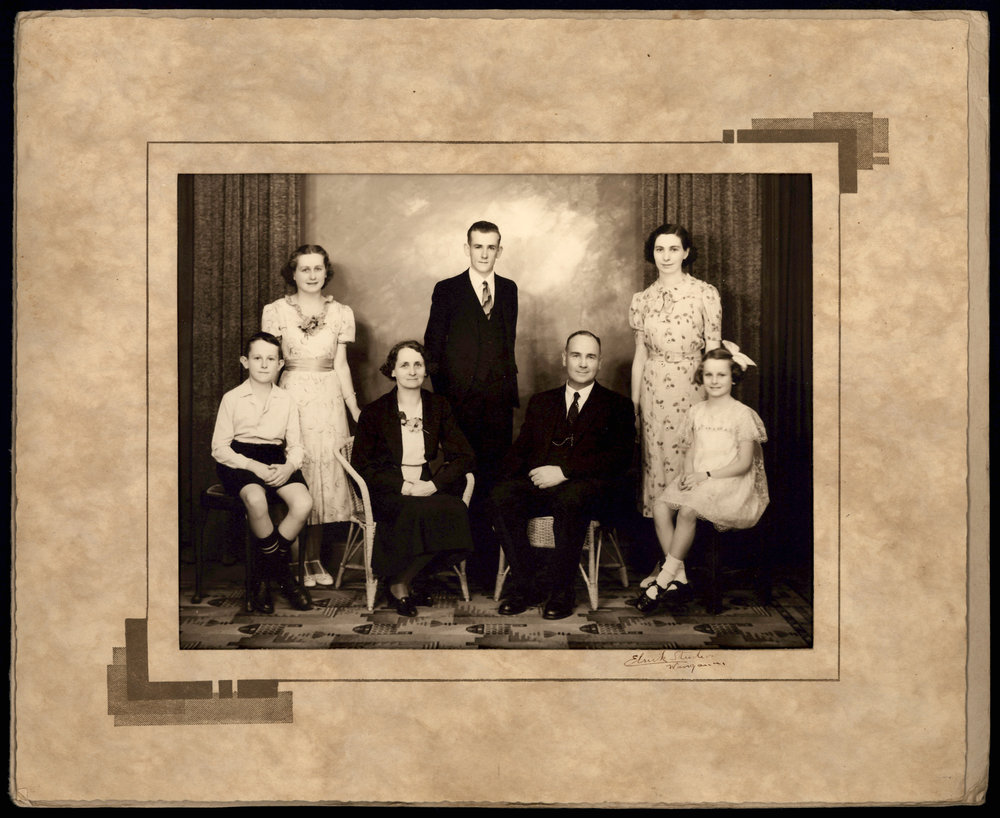 Jim and Belle Robertson with Family