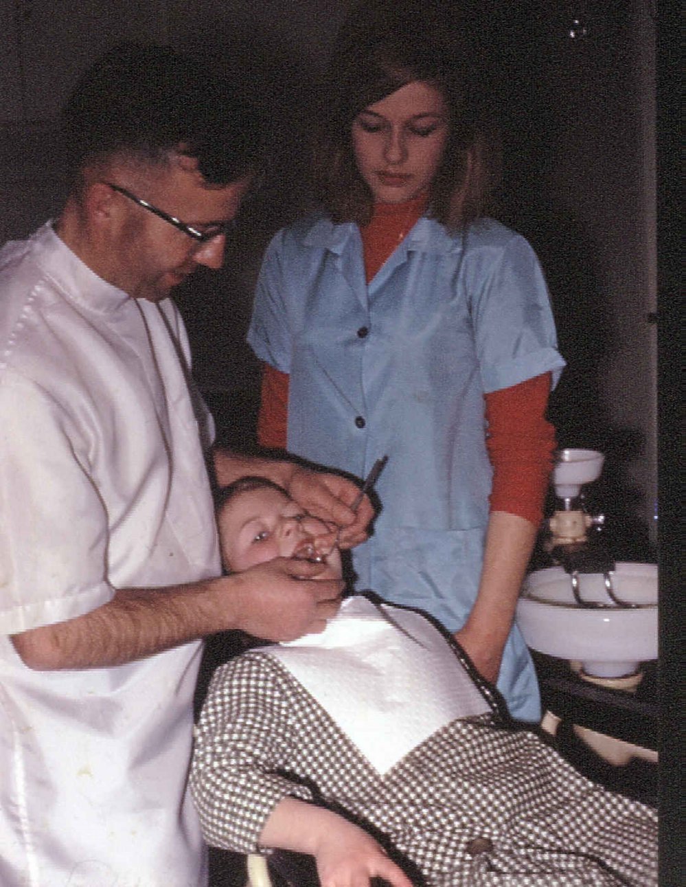 Jimmy Edgar, Milton Dentist with Assistant Lyn Allison