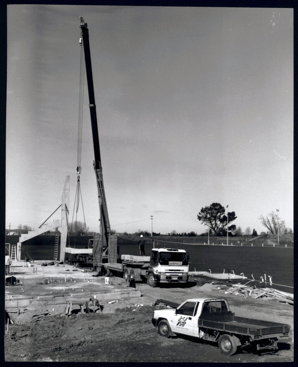Photograph, Early Construction of Balclutha Grandstand