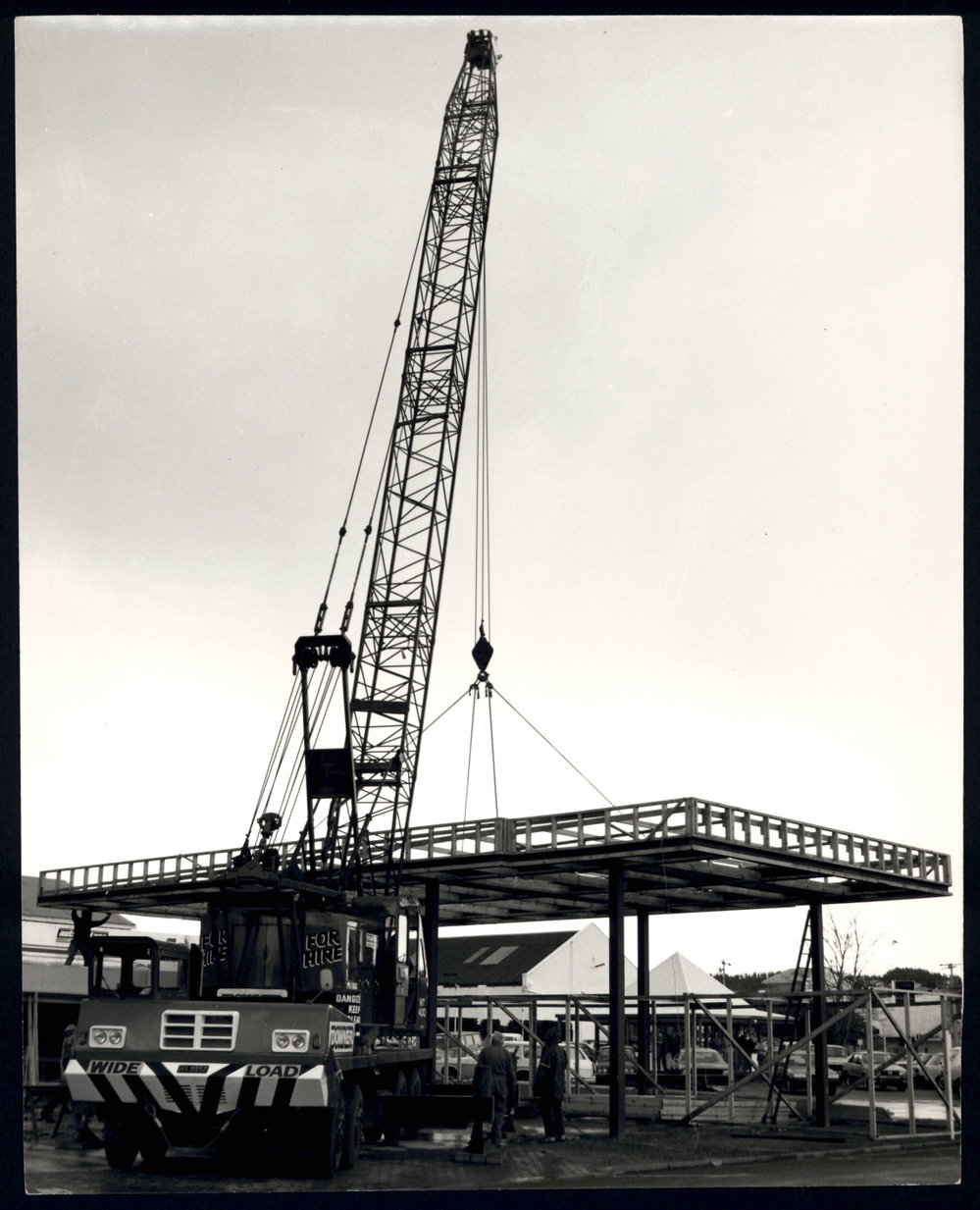 Photograph, Construction of Balclutha Motors Forecourt
