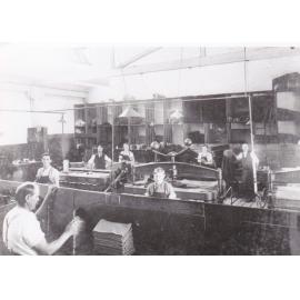 Packing Room and Staff Bruce Woollen Mill