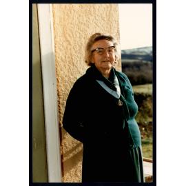 Beatrice Cousins with Scouting Medal 