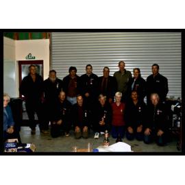 Papatowai Fire Brigade Members with Councillor Kevin Thompson
