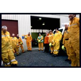 Papatowai Fire Brigade Members outside Station
