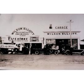 Wilson Elliot Garage with Trucks 