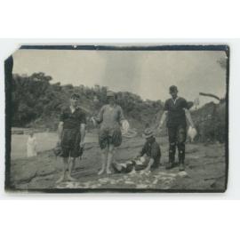 Photograph, Herb Jenks & Friends Fishing Tautuku