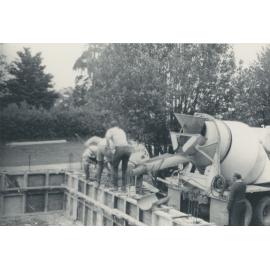 Mixing Concrete for Milton Pool
