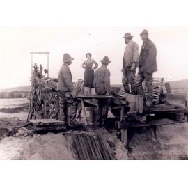 Washing Up at Johnson's Elevator at Bakery Flat