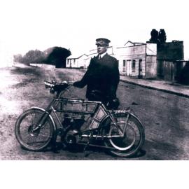 Charles Fox & Motorcycle