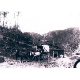 Ted Pearson's Coach near Waipori Gorge