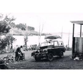 Cutting Firewood at Pick & Shovel Hut