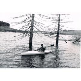 Dave Kayaking on Lake Mahinerangi