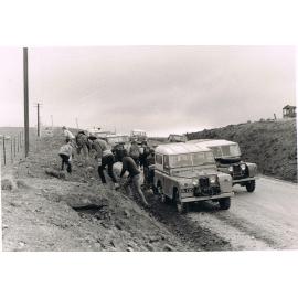 Collecting Rocks for Pick & Shovel Hut Track, Lake Mahinerangi