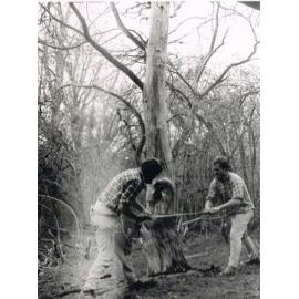 John and Brian on the Saw