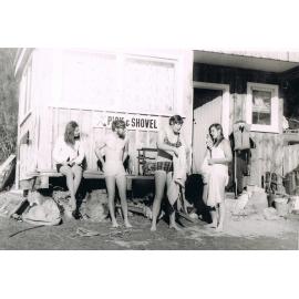 Swimmers at the Pick & Shovel Hut 