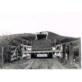 Machinery over Bridge at Lake Mahinerangi
