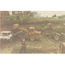 Charlie Davis during Excavation, Tapanui Community Centre