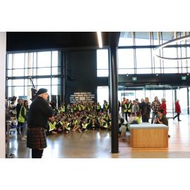 Piper Donald Wilson plays with the Karaka