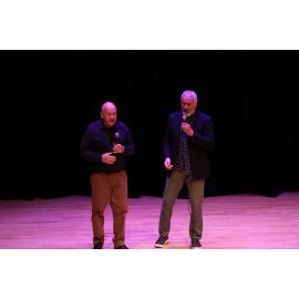 Mayor Bryan Cadogan and Kaumatua Peter Williamson