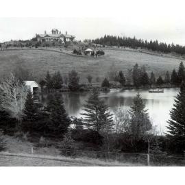 Taylor Family Homestead over Lake, Ashley Downs