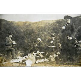 James and Margaret Anne Taylor Picnicing 