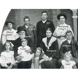 James Taylor Family Portrait with Names