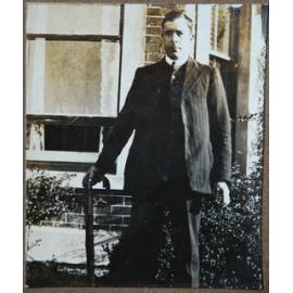 J.A. Taylor, early 1920s (two crutches in hand)