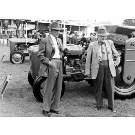 J A Taylor at Ag Show in UK, 1960s