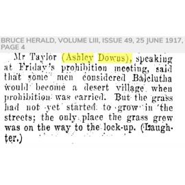 James Taylor on Prohibition