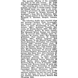 Note of John Gibson's Death