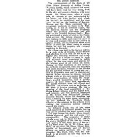 John Gibson Obituary