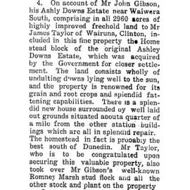 Ashley Downs Land Sales, 1908