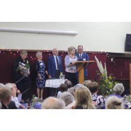 Sarah Murray delivers Testimonial Lions 50th